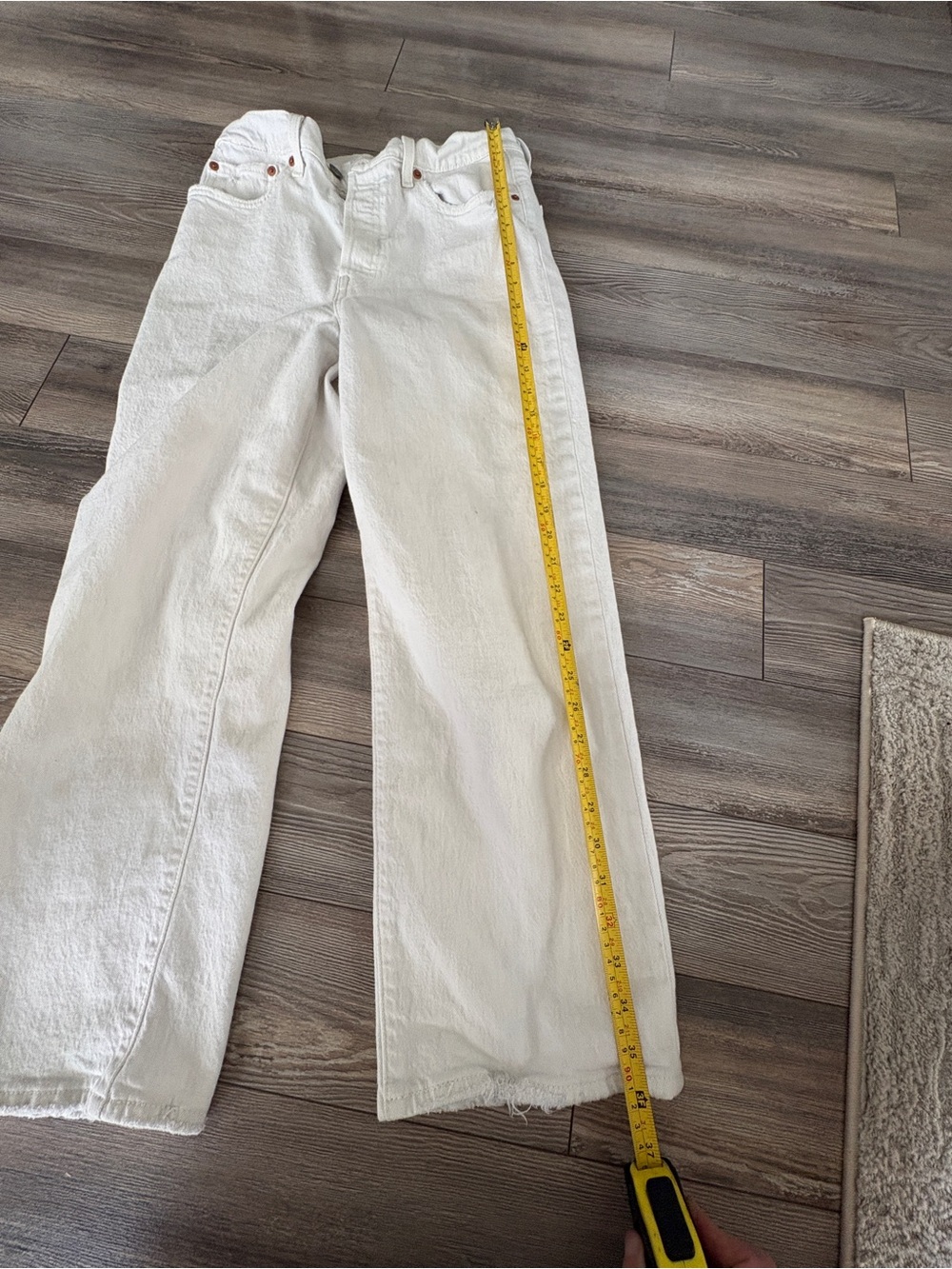 Levi's Straight-Leg White Jeans